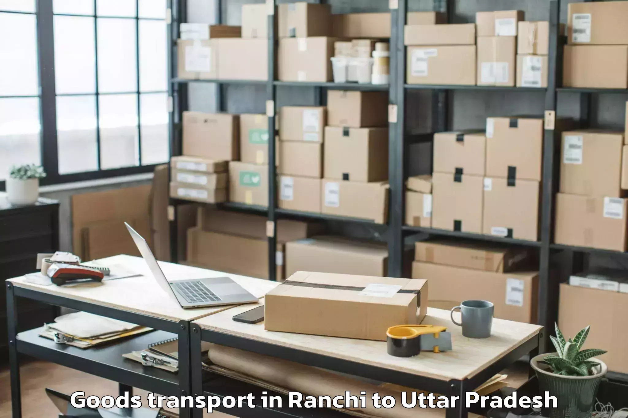 Professional Ranchi to University Of Allahabad Allaha Goods Transport